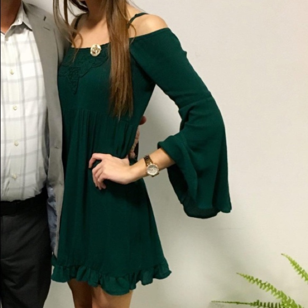 Bell sleeve dress